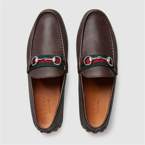 gucci horsebit driver brown|gucci driver shoes for men.